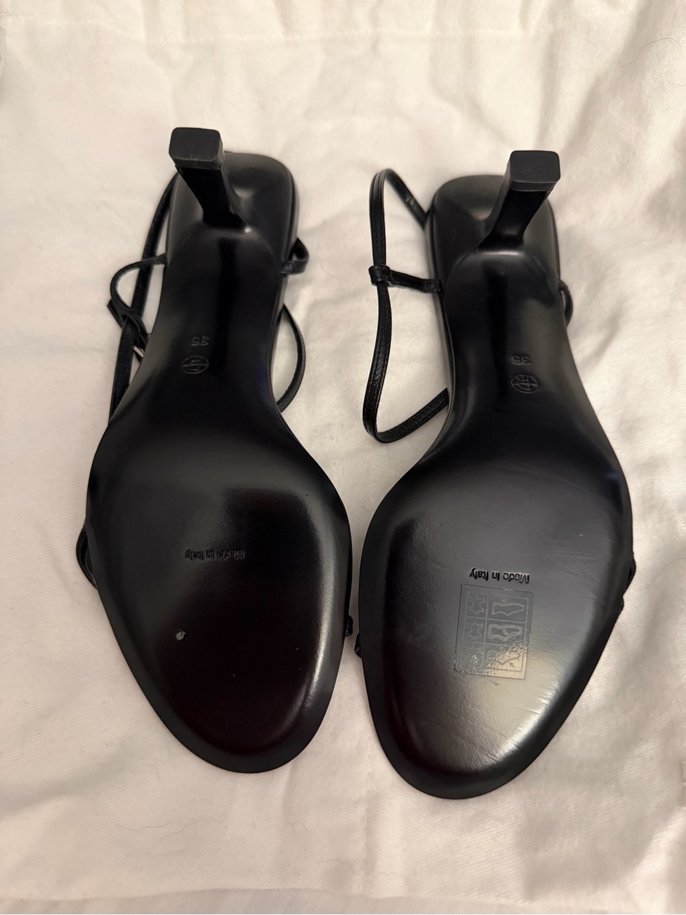 The Row Bare Sandal, Black, Size 36 - Picture 7 of 11